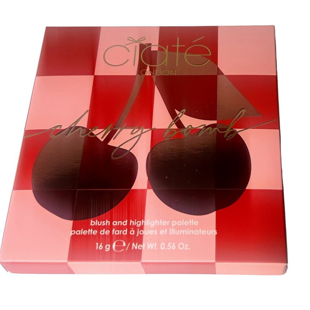 Ciate London Cherry Bomb Blush and Highlighter Palette NWT